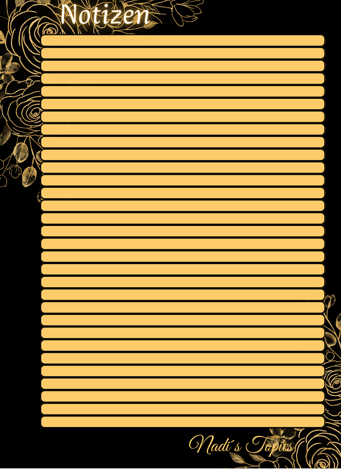 Budget Planer 2026 Schwarz, Gold -Digital