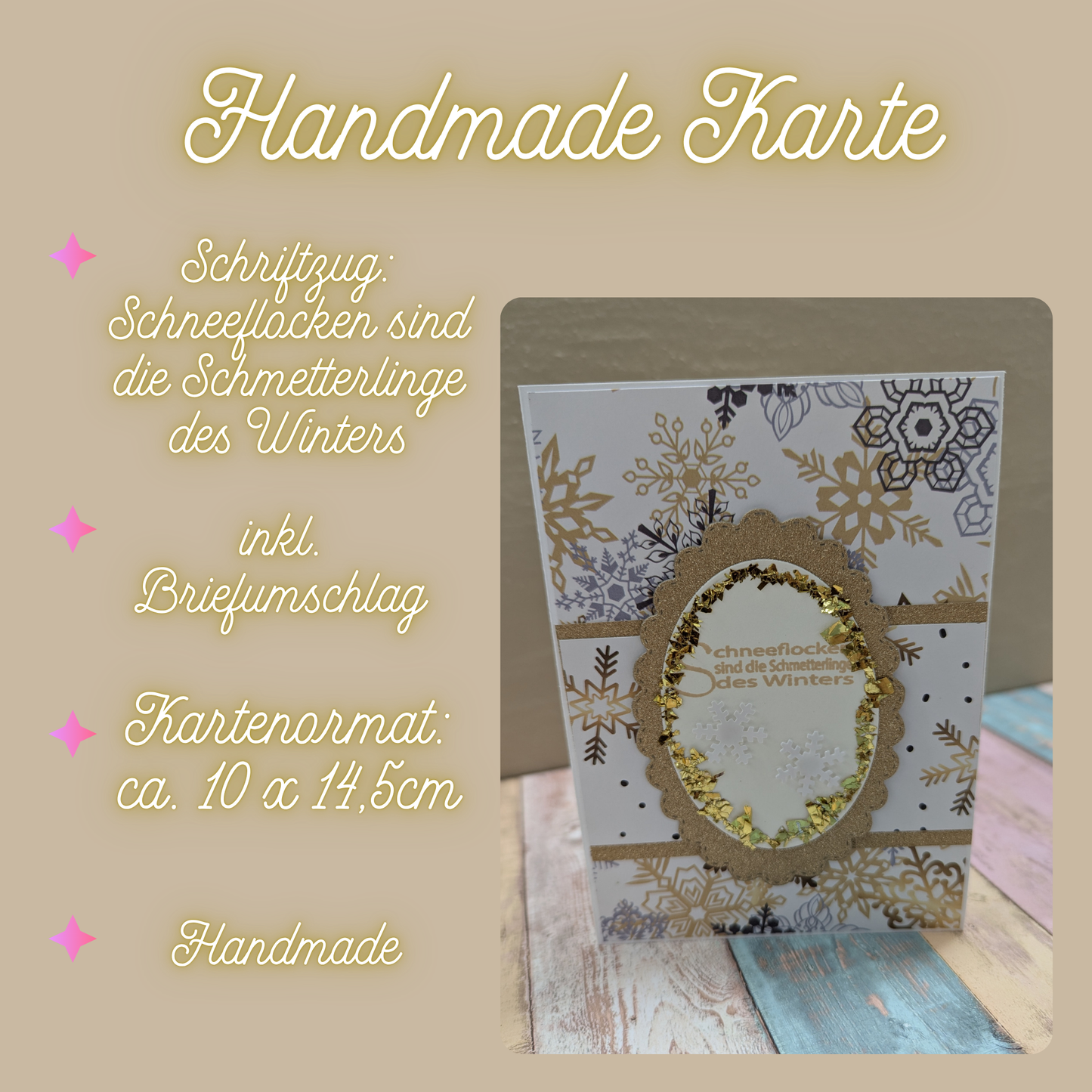 Schneeflocken sind die Schmetterlinge des Winters