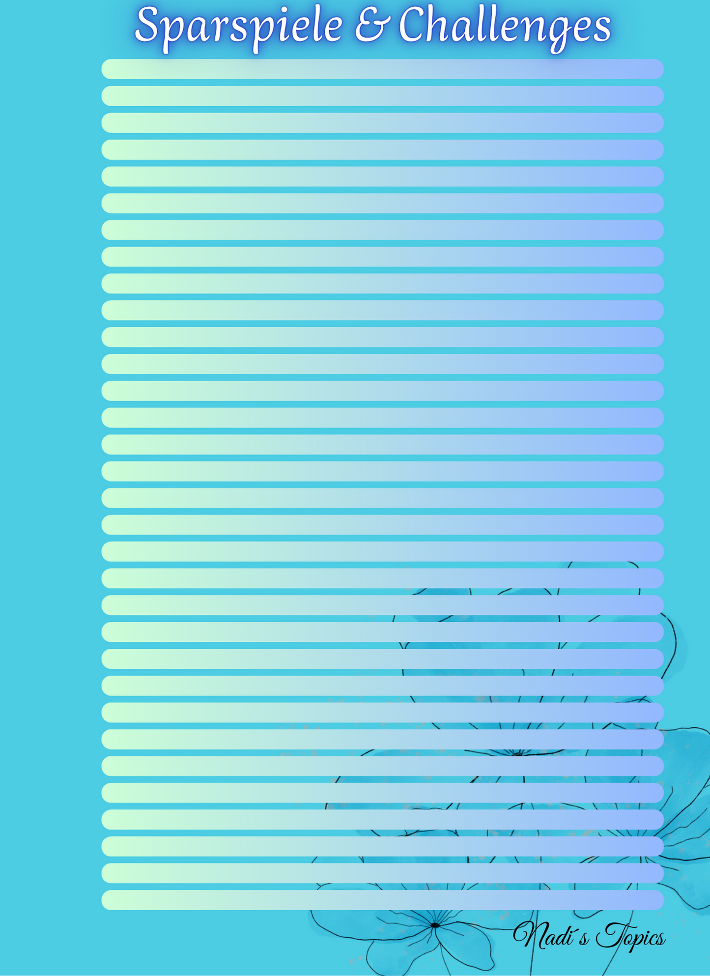 Budget Planer 2026, Blau - Digital