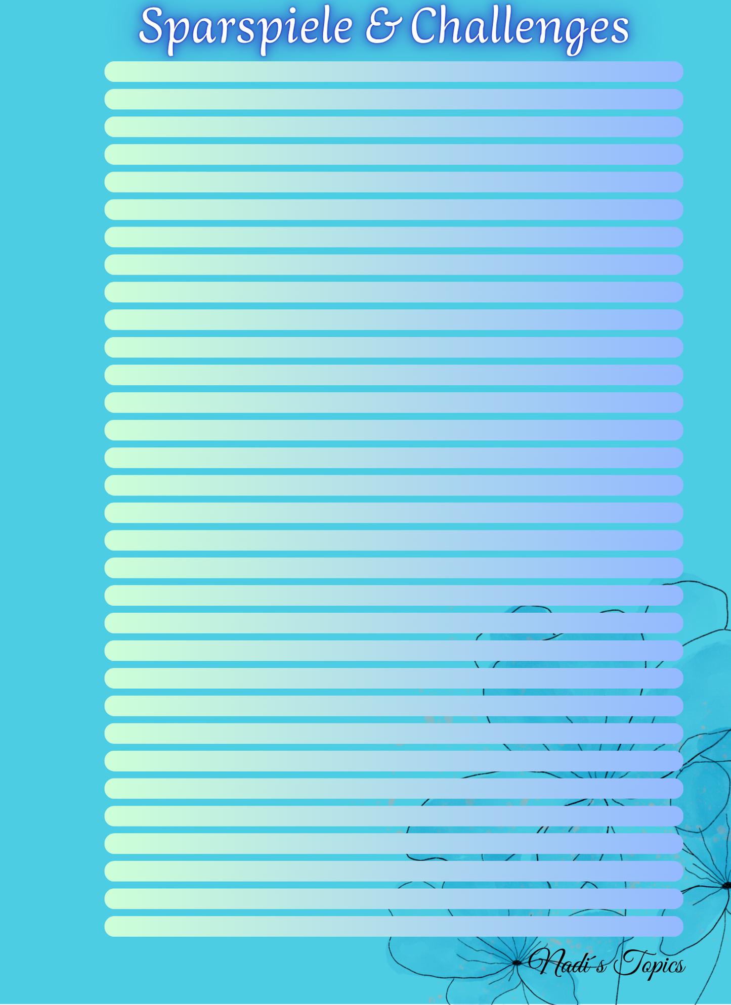 Budget Planer 2026, Blau - Digital