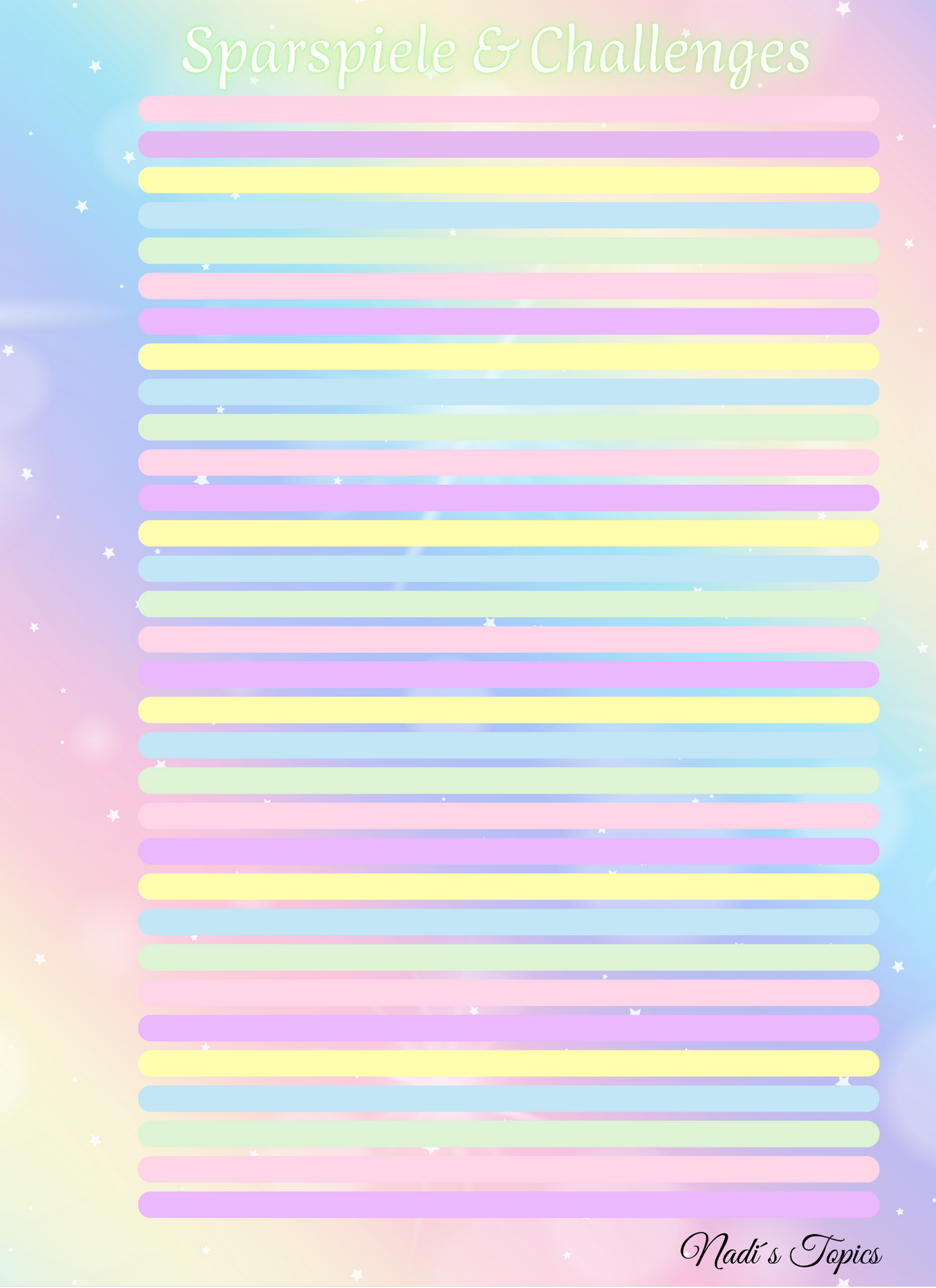 Budget Planer 2026- Pastell