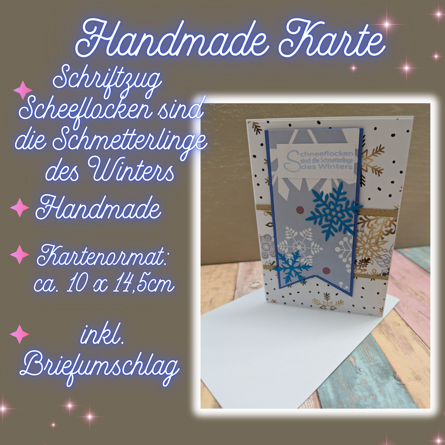 Schneeflocken sind die Schmetterlinge des Winters