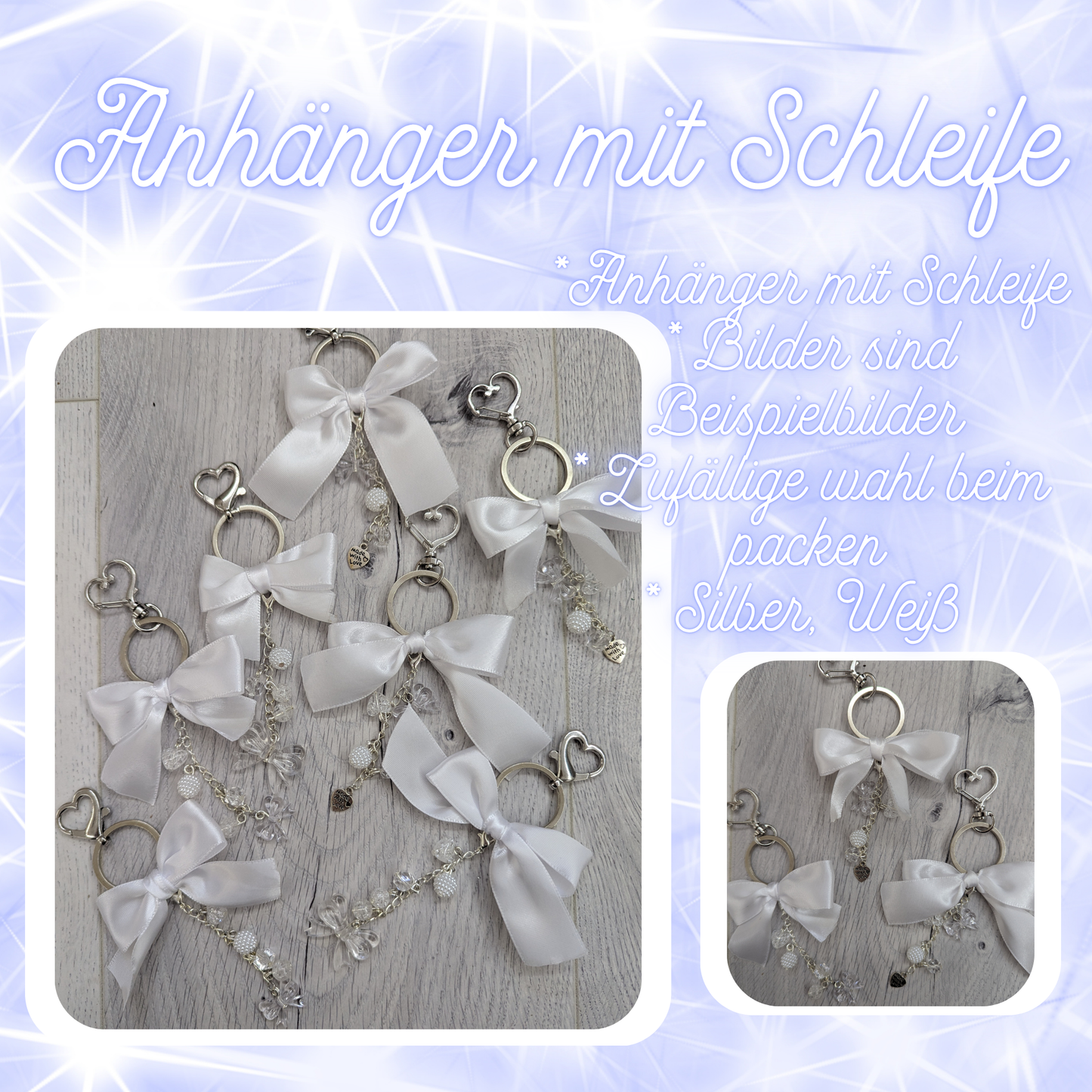 Anhänger - Weiß,Silber