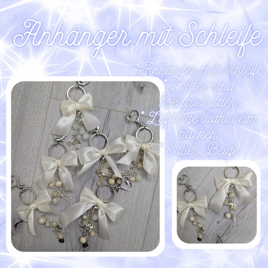 Anhänger - Creme, Silber