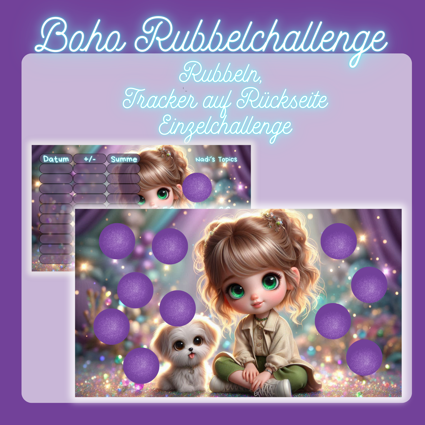 Boho Rubbelchallenge