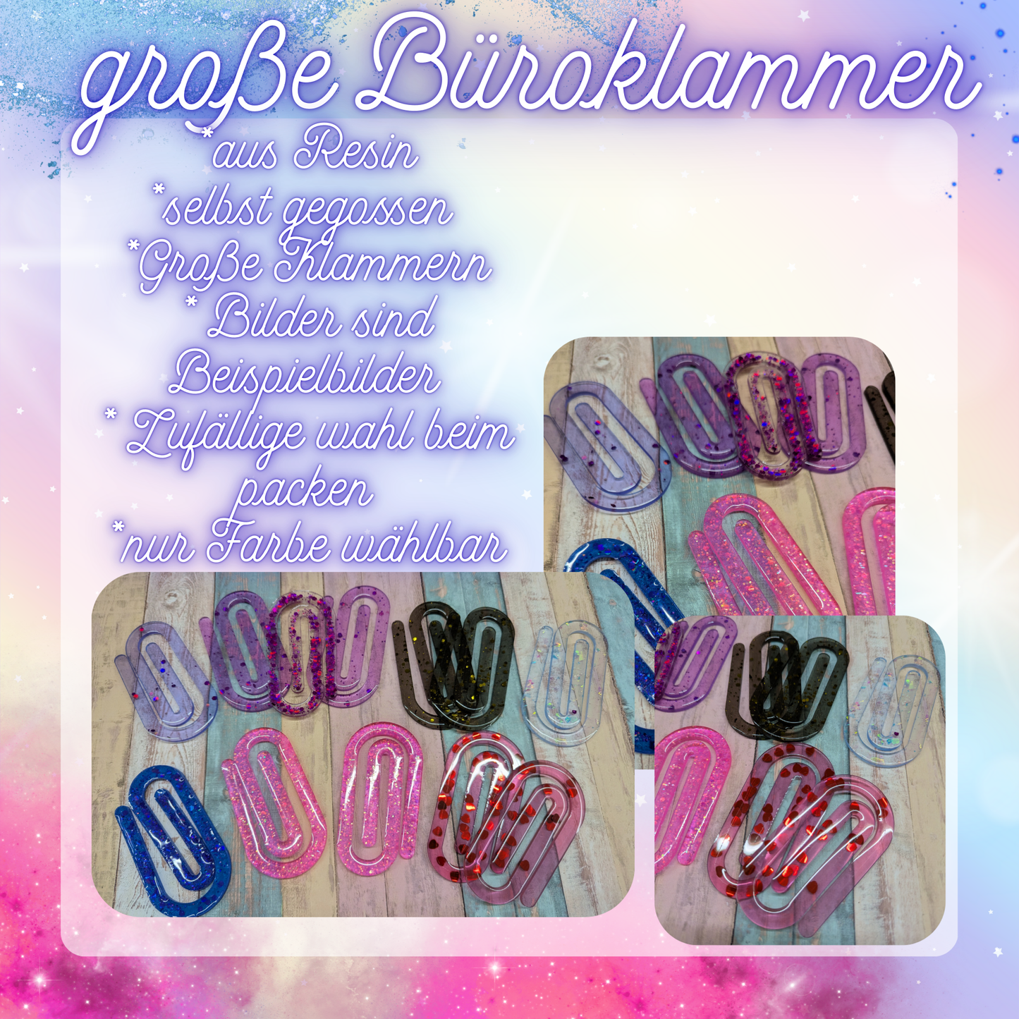 große Büroklammern