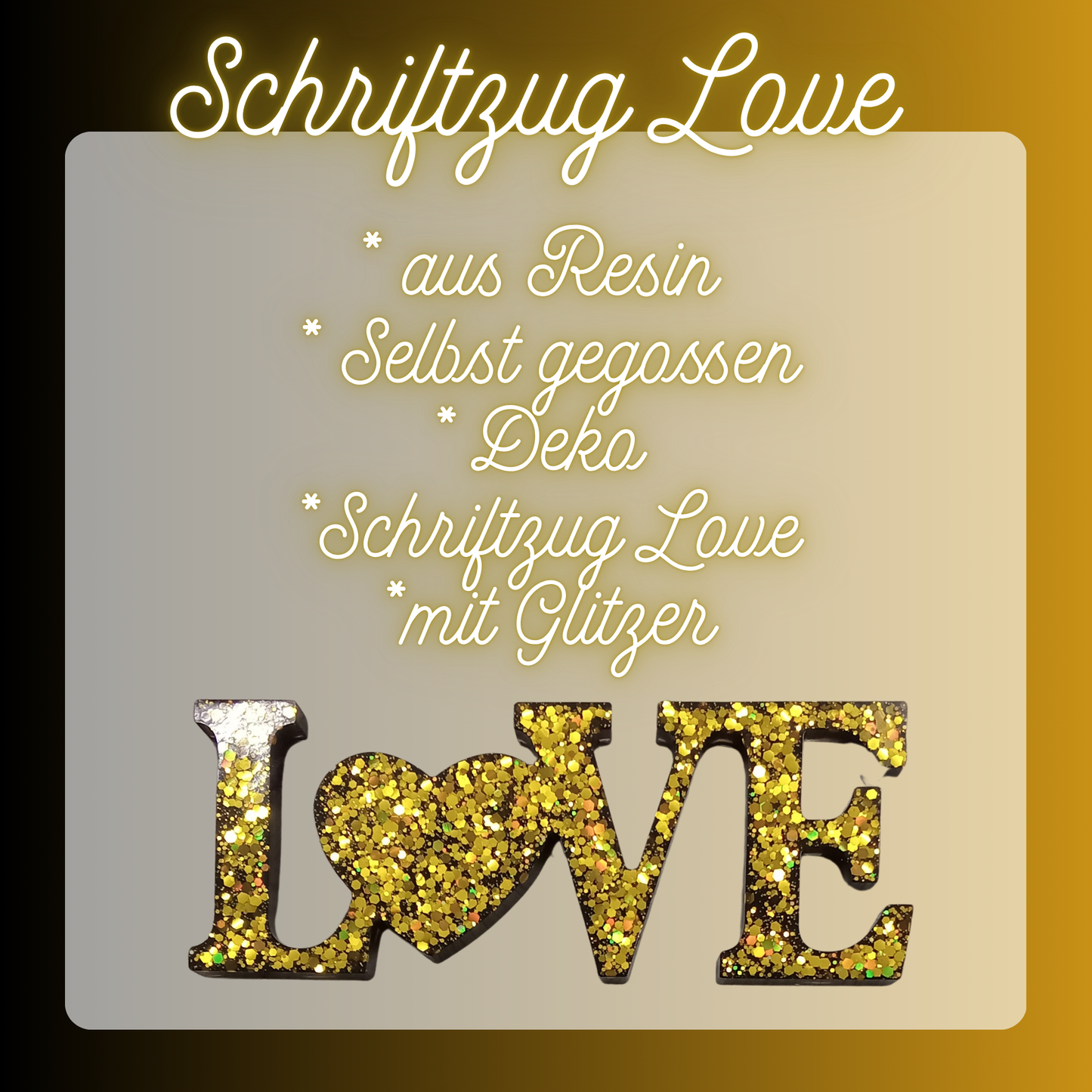 Schriftzug LOVE