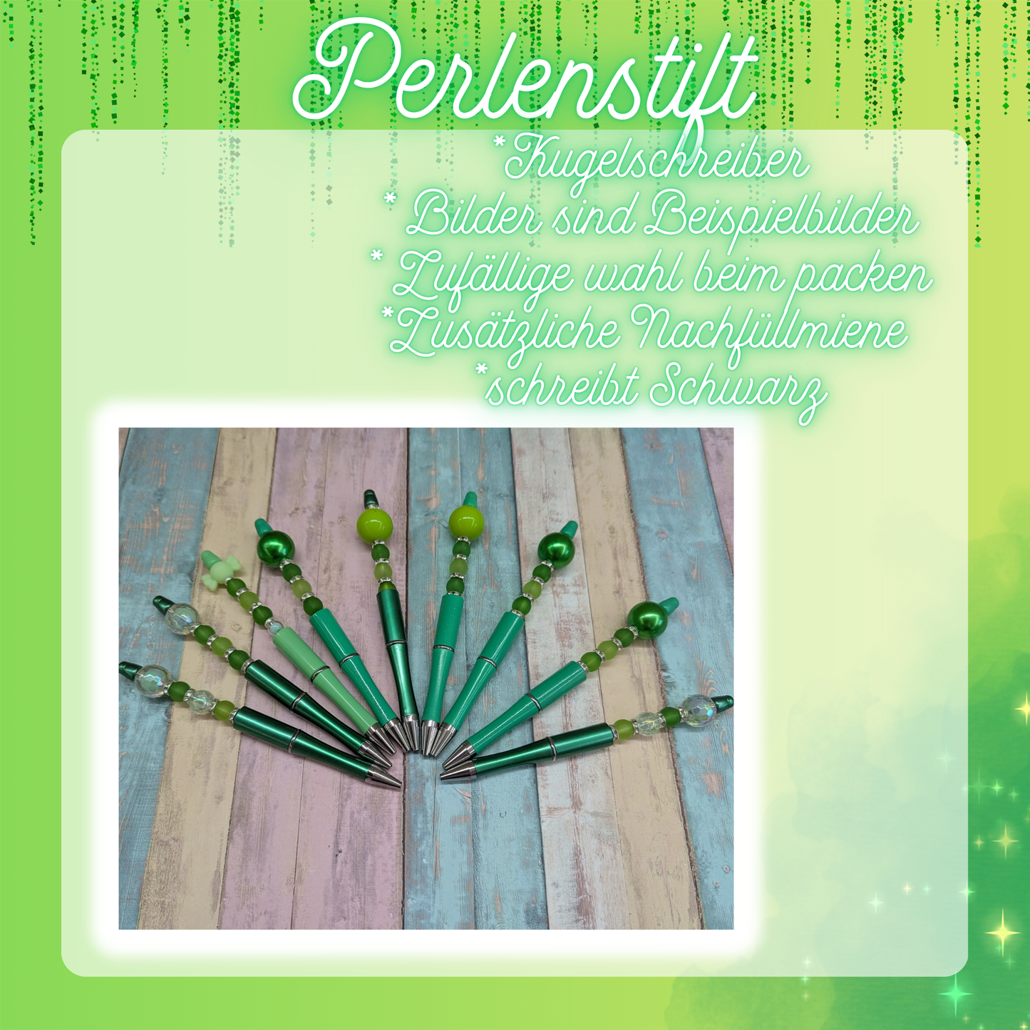 Perlenkugelschreiber verschiedene Farben