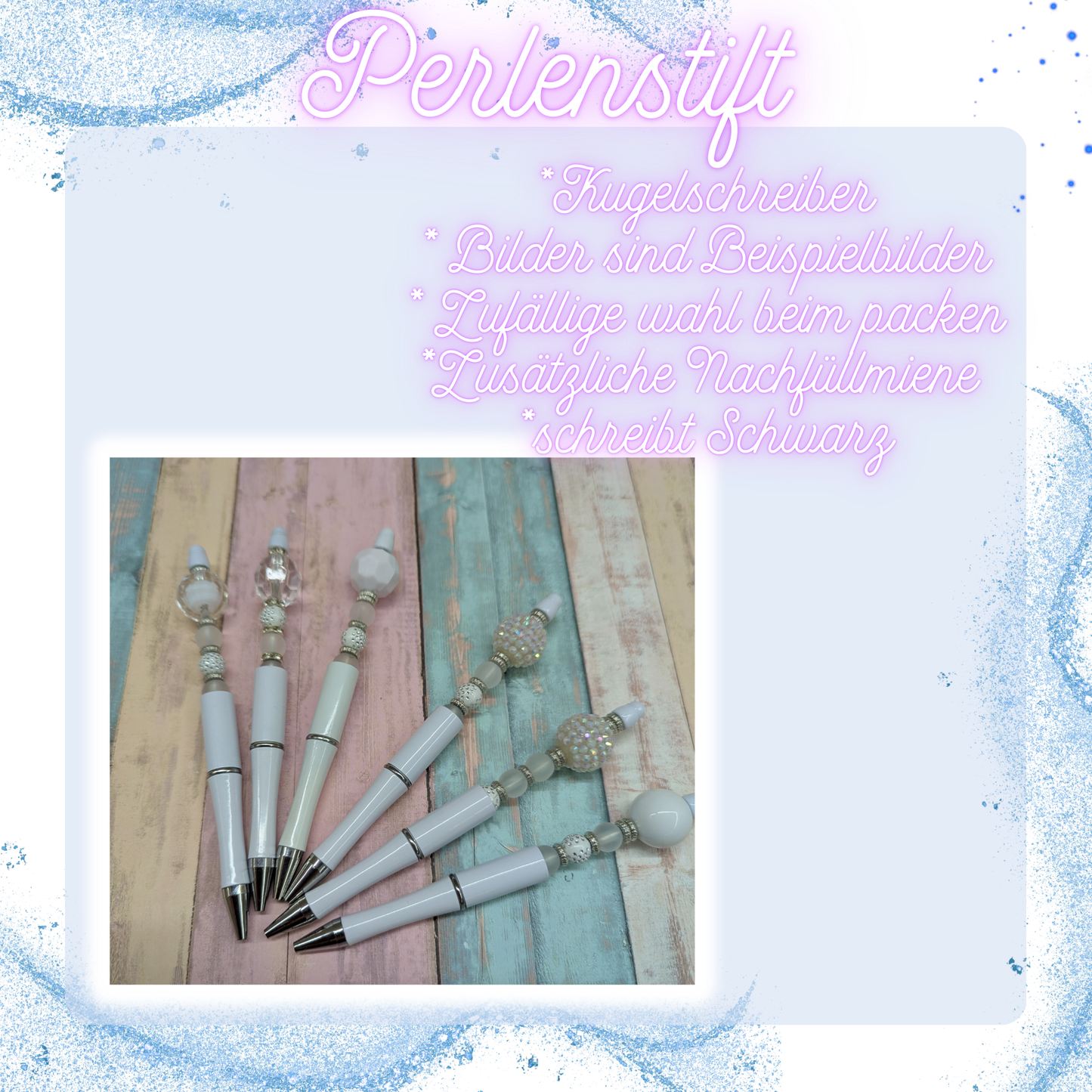 Perlenkugelschreiber verschiedene Farben