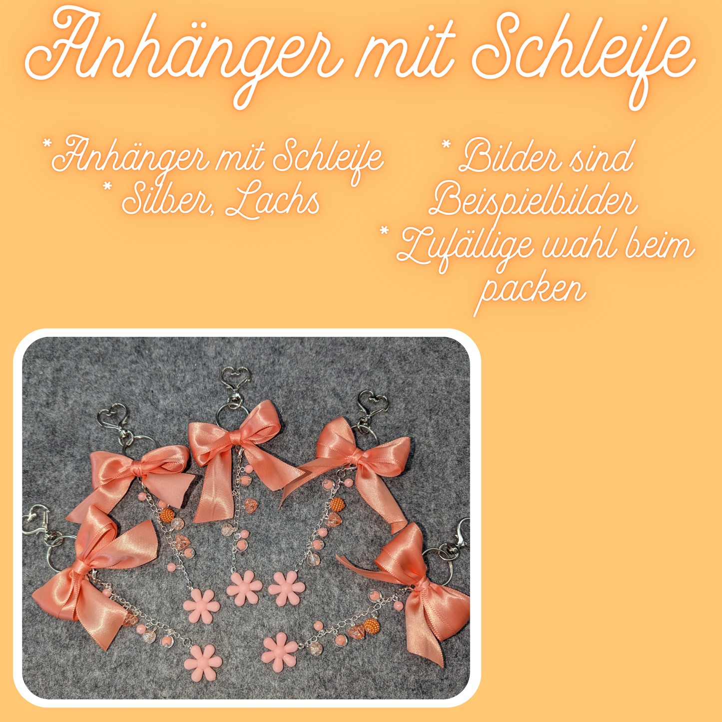 Anhänger- Silber, Lachs