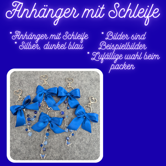 Anhänger- Silber, Dunkel blau