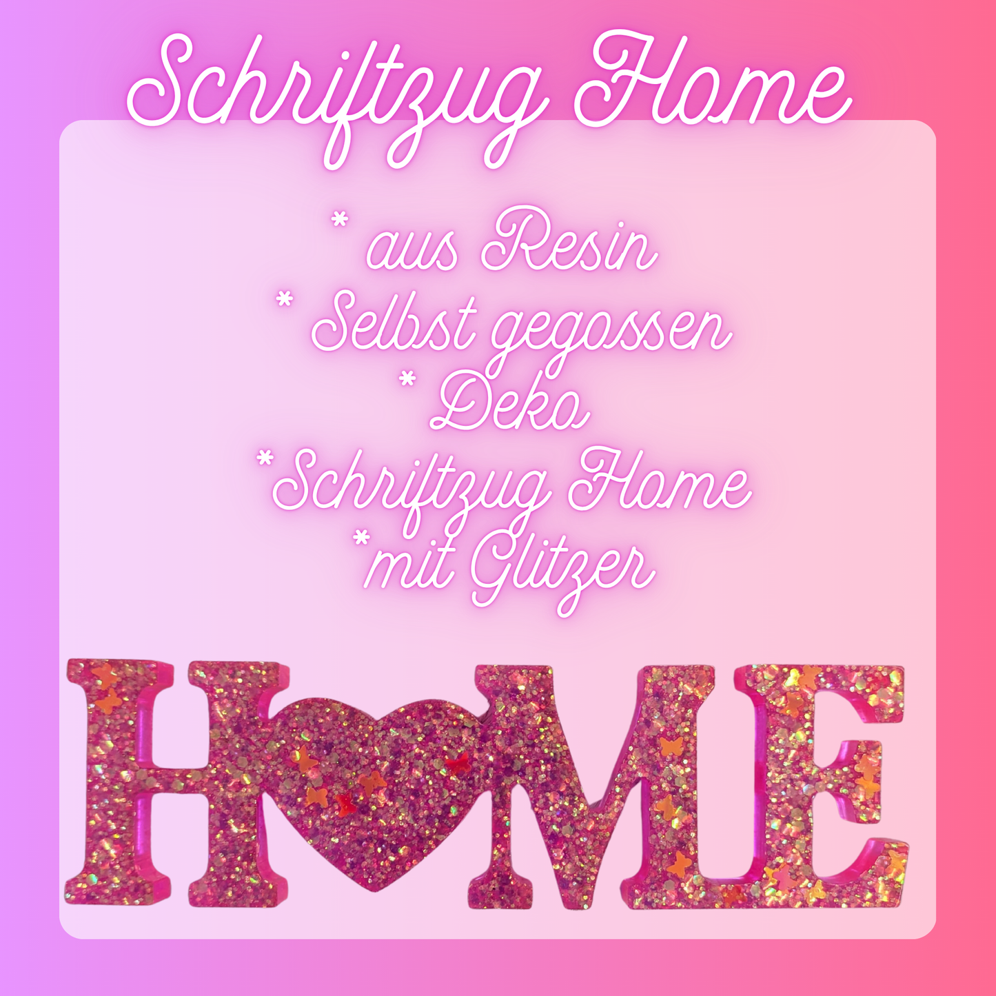 Schriftzug- Home