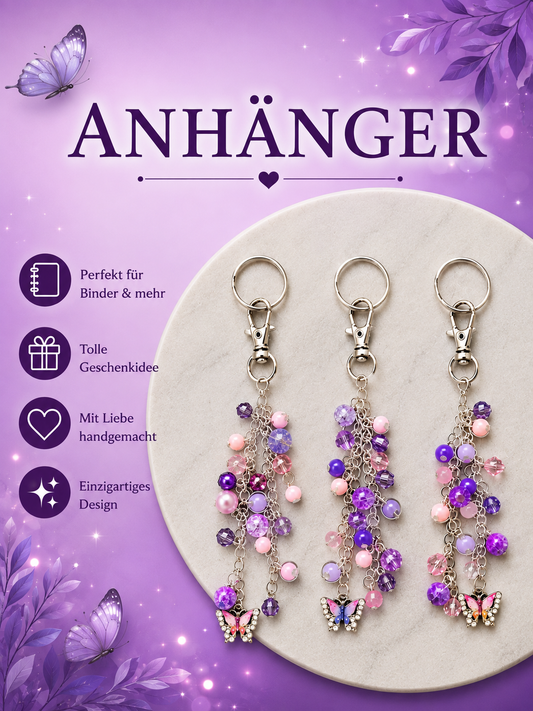 Anhänger lila, rosa