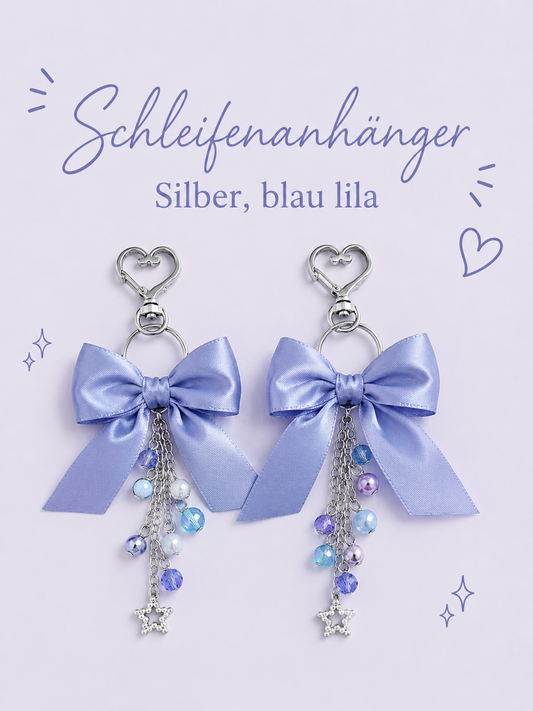 Anhänger- Silber, Hell blau