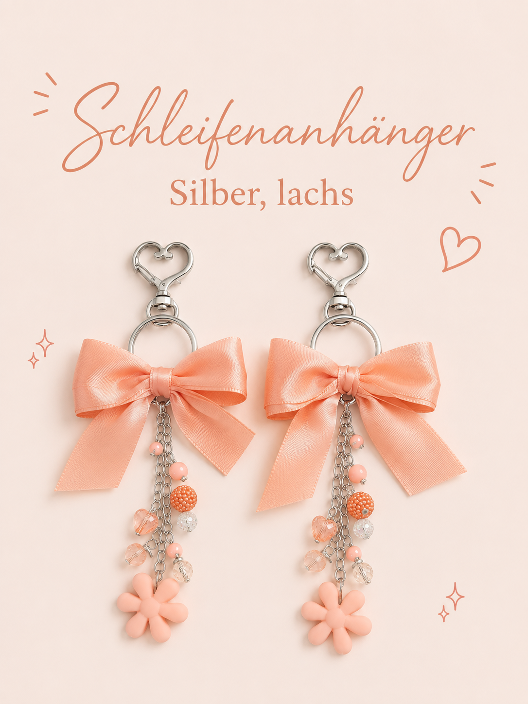 Anhänger- Silber, Lachs