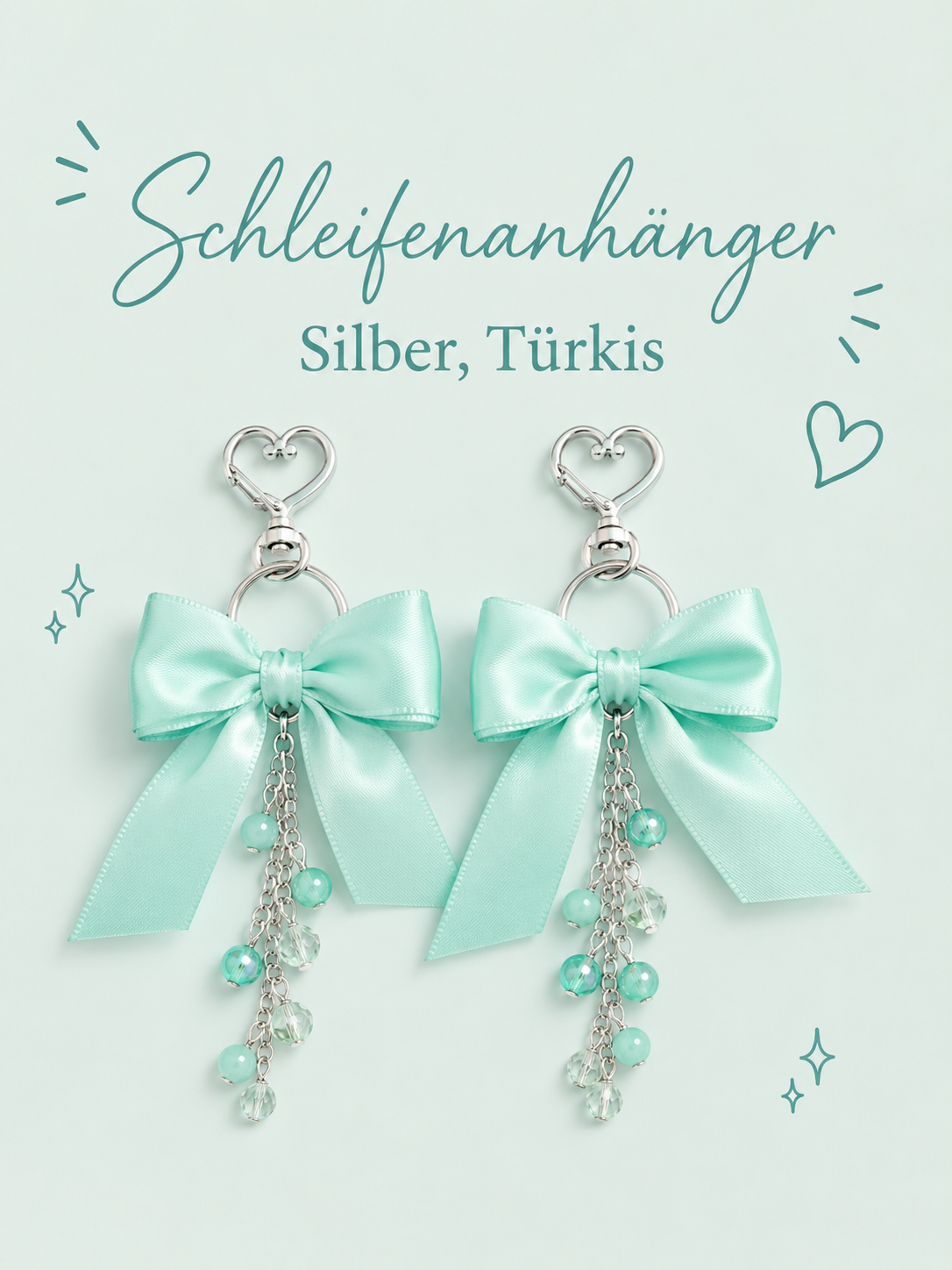 Anhänger- Silber, Türkis