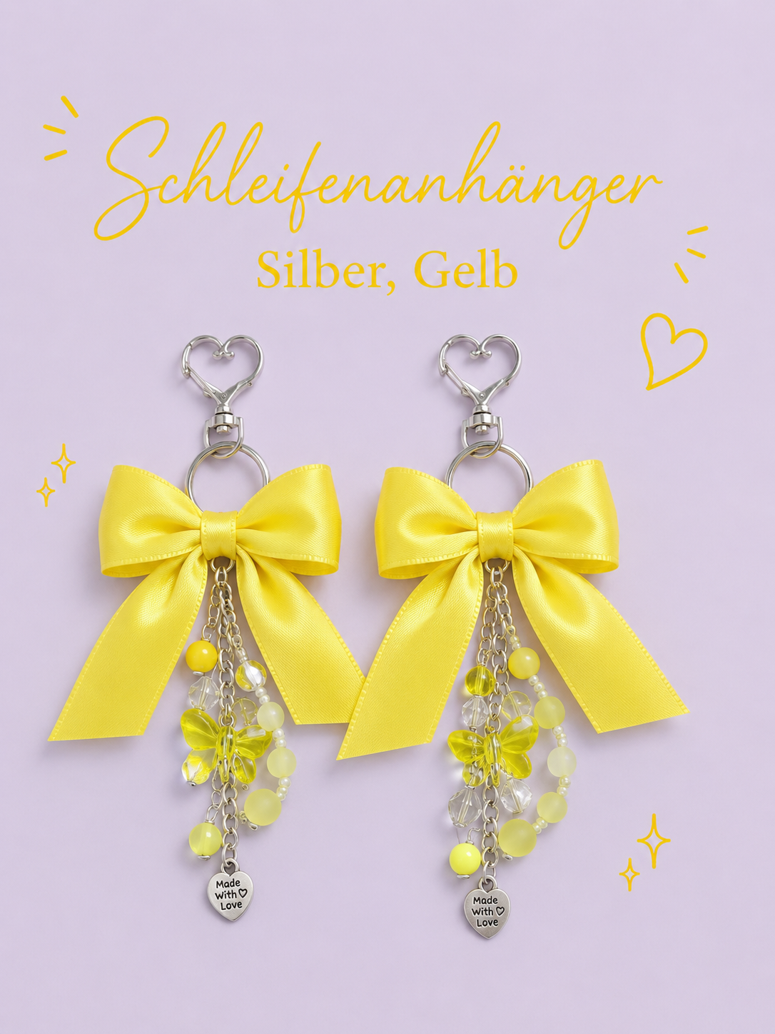 Anhänger - Gelb, Silber