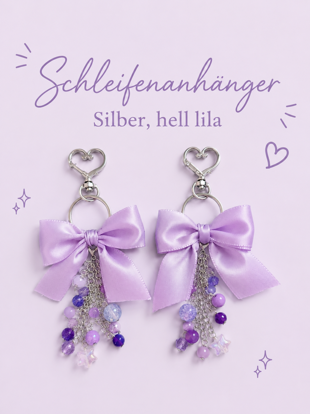 Anhänger - Lila, Silber